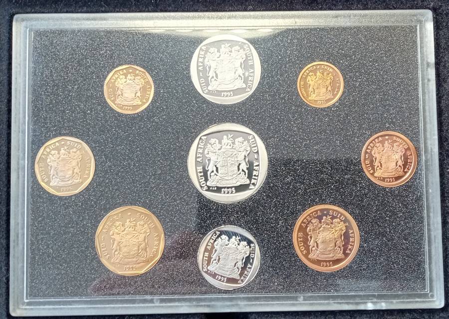 1995 Republic short proof set in box (mintage: 5816)- Fish Eagle