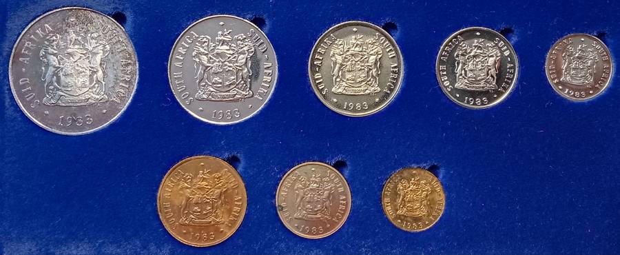 1983 Republic short proof set with silver R1 (mintage: 6835)