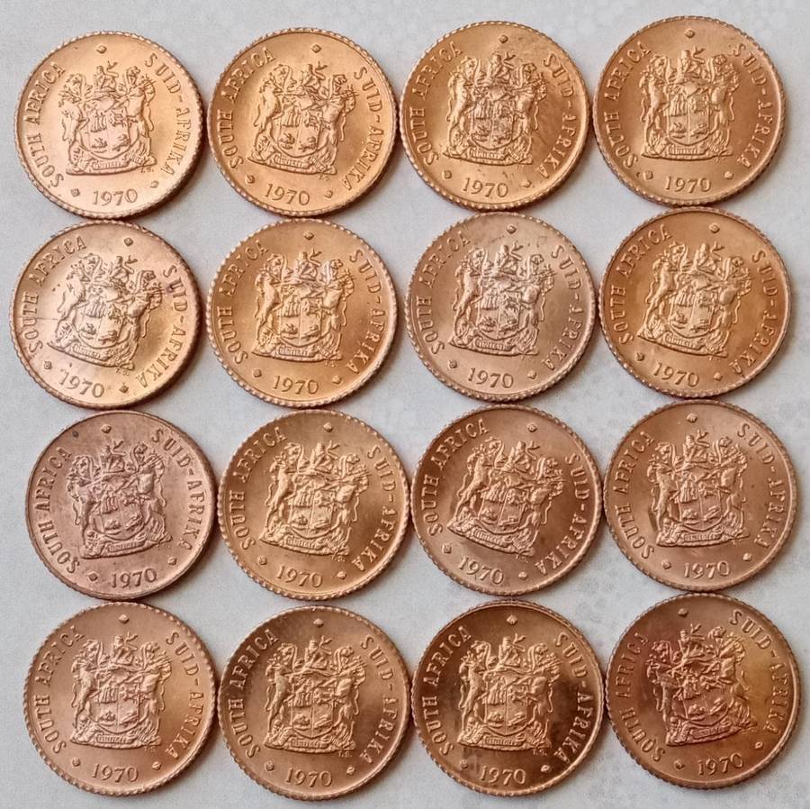 1970 Republic 1/2c in lustrous uncirculated condition