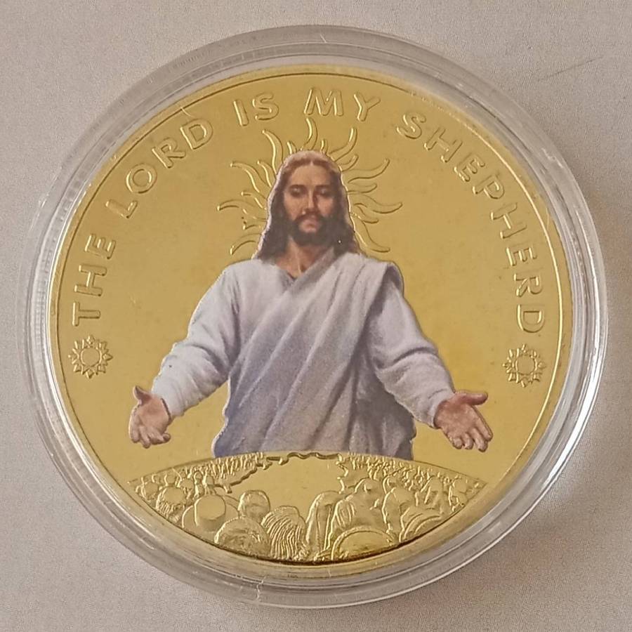 The Lord is my sheperd novelty coin - (40mm)