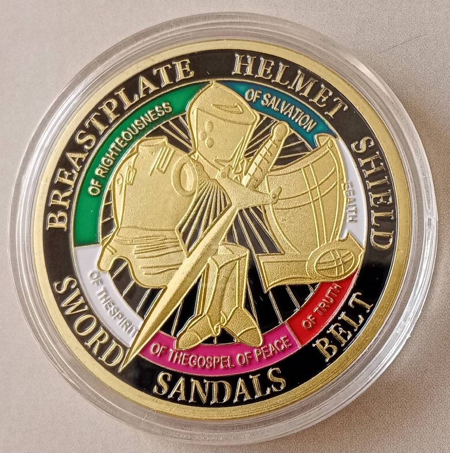 Armour of God Medieval Knight novelty challenge coin - (40mm)
