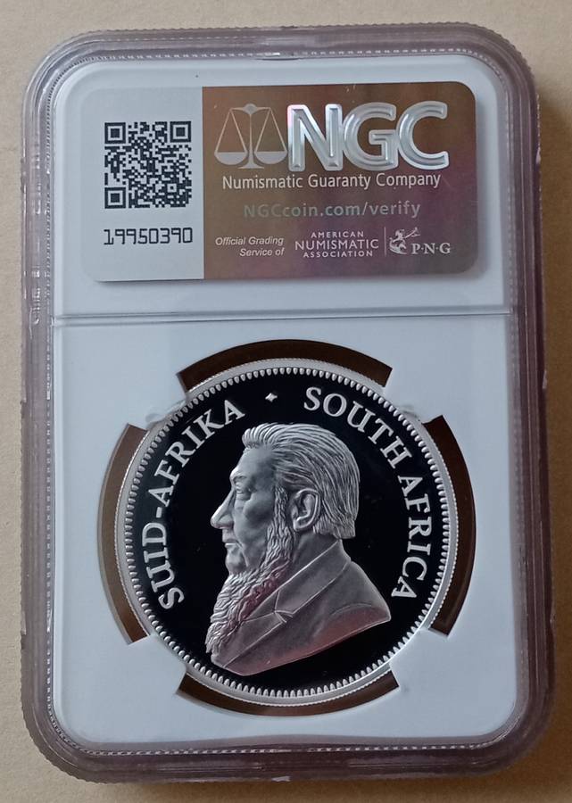 2022 Proof 1oz silver Krugerrand NGC PF69 UC (Lion Privy)