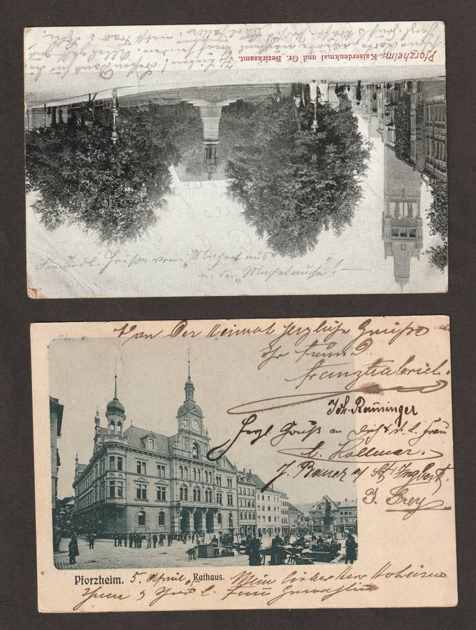 BULKLOT -  Germany Nice selection of postal history on early 1900 postcards(4)