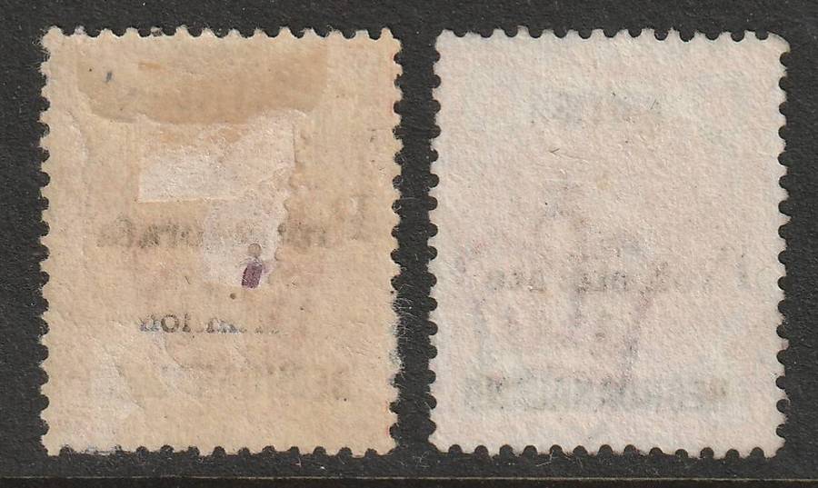 BECHUANALAND PROTECTORATE - QV  1888  1/2d vermilion overprinted.  Mint and used. SACC 38