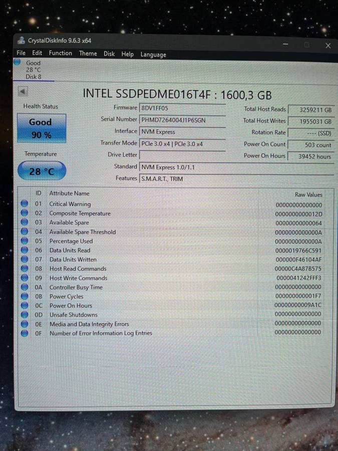 INTEL Solid State Drive - DC P3600 Series