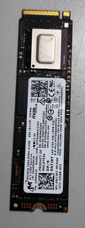 NVMe - 512GB Micron