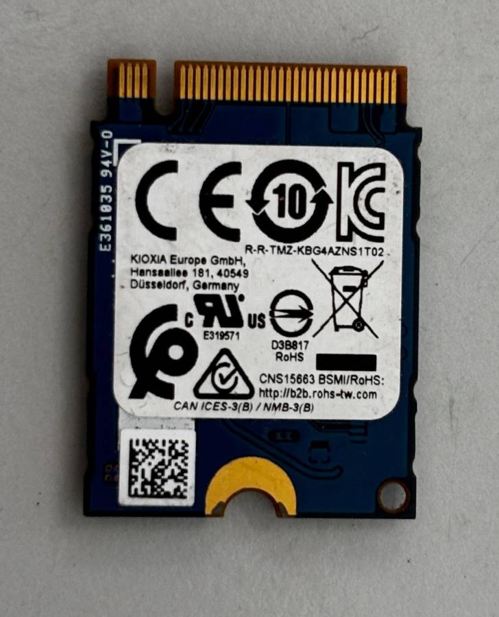 NVMe - 512GB KIOXIA