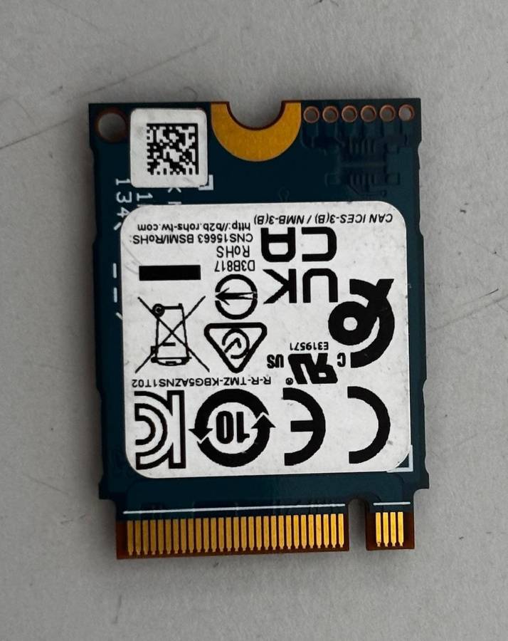NVMe - 256GB Western Digital
