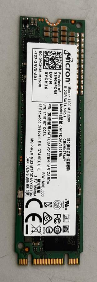M.2 SSD - 512GB Micron
