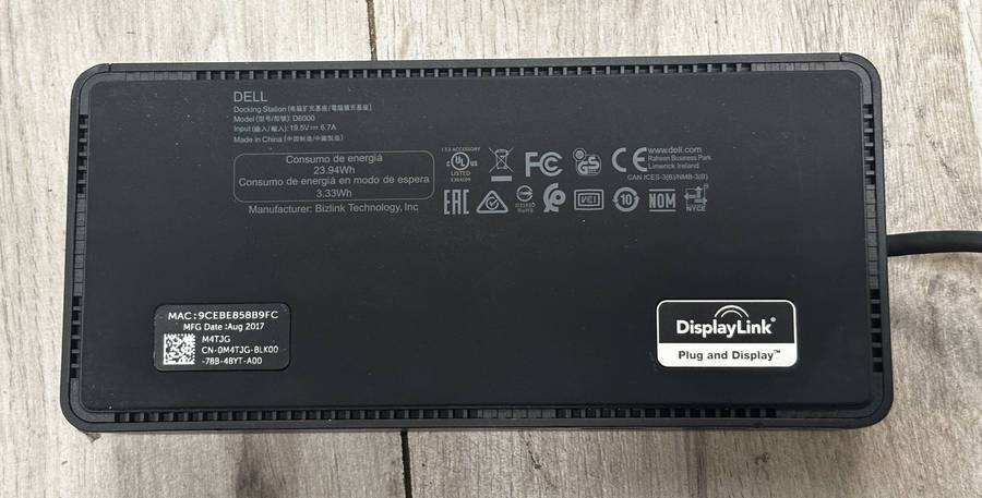 Dell laptop docking station