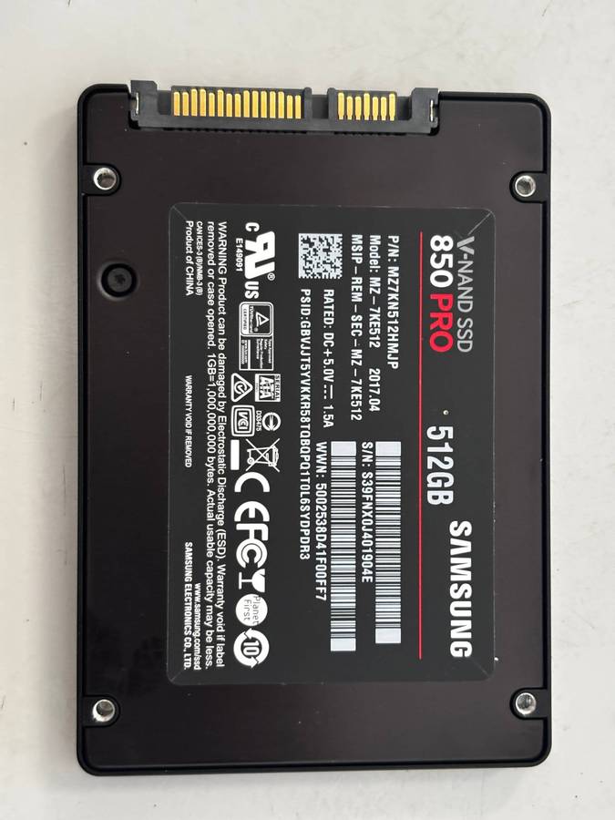 SSD - 512GB Samsung