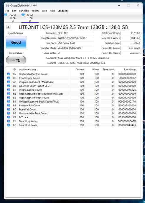 SSD - 128GB