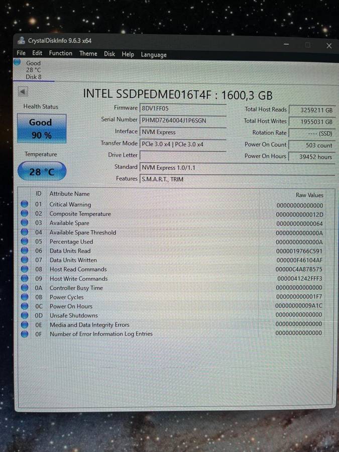INTEL Solid State Drive - DC P3600 Series