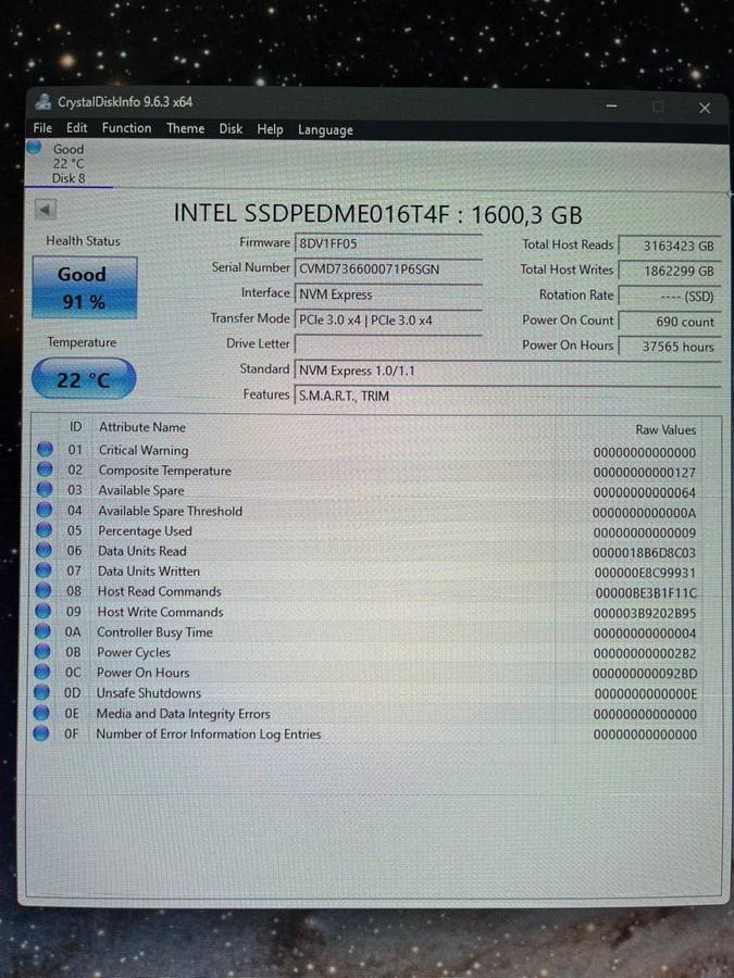 INTEL Solid State Drive - DC P3600 Series