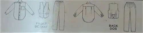McCalls 7205 BOYS LINED WAISTCOAT-SHIRT-PANTS SIZE A-3-4-5-6- YEARS  COMPLETE-UNCU -  SEWING PATTERN