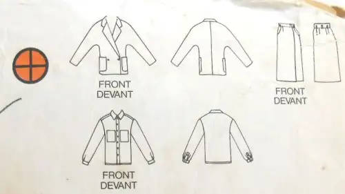 BUTTERICK 6871 JACKET-SKIRT-SHIRT SIZE 6-8-10 COMPLETEBUTTERICK 6871   SEWING PATTERN