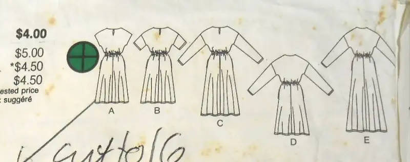 BUTTERICK 6510 PULLOVER DRESS SIZE 14-16-18 COMPLETE-CUT TO 16 SEWING PATTERN