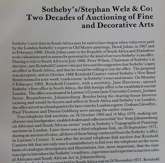 Art at auction in South Africa by Stephan Welz