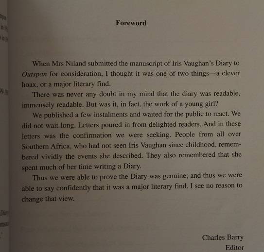 The diary of Iris Vaughan. Life in the Eastern Cape during the Anglo-Boer War