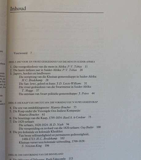 Nuwe geskiedenis van Suid-Afrika in woord en beeld redakteurs T Cameron en S.B. Spies