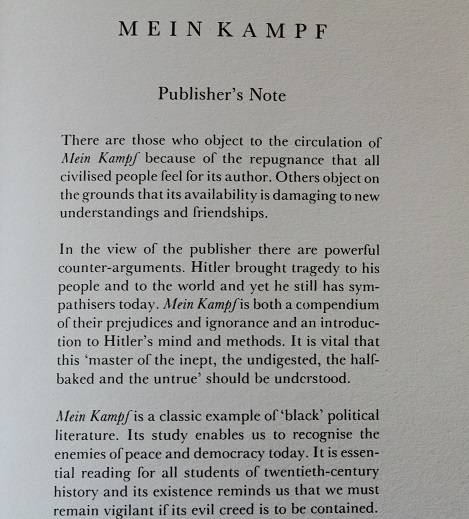 Mein Kampf by Adolf Hitler