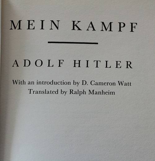 Mein Kampf by Adolf Hitler