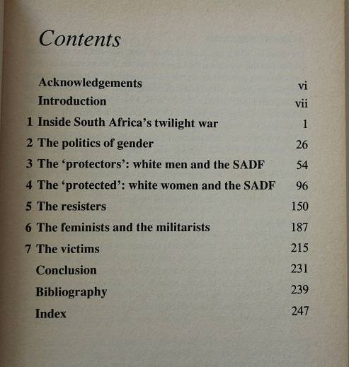 Colonels & Cadres by Jacklyn Cock. War & gender in South Africa