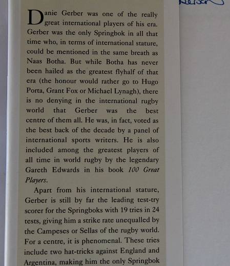 Danie Gerber. Maestro of the midfield by Chris Schoeman