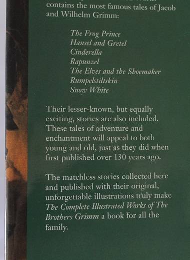 The complete illustrated works of The Brothers Grimm