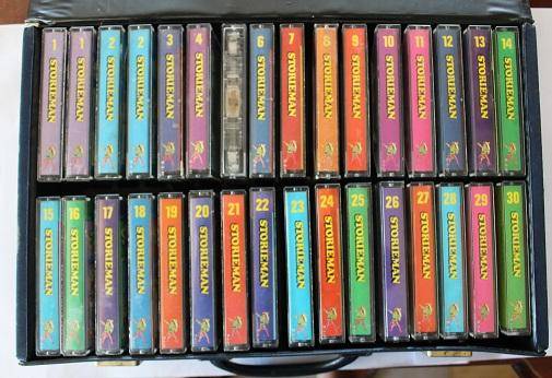 30 Volledige stel Storieman boekies plus 30 Storieman kassette deur Leon Rousseau 1985