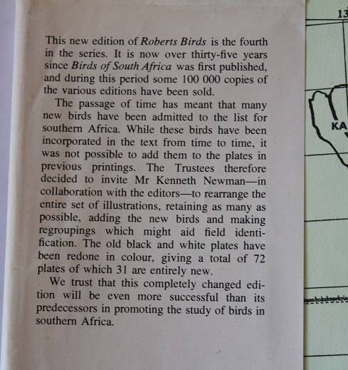 Roberts Birds of South Africa by McLachlan and Liversidge