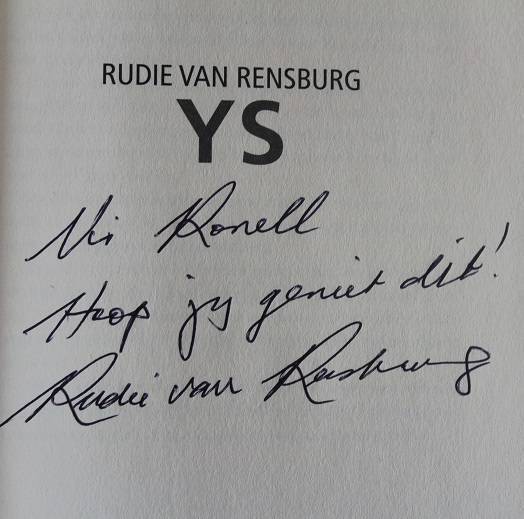 Ys deur Rudie van Rensburg. Geteken