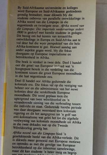 Afrika noord van die Limpopo deur K. Smith/F.j. Nöthling. Die imperiale wedervaringe sedrt 1800