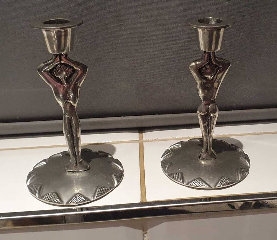 Carrol Boyes rare candlestick pair
