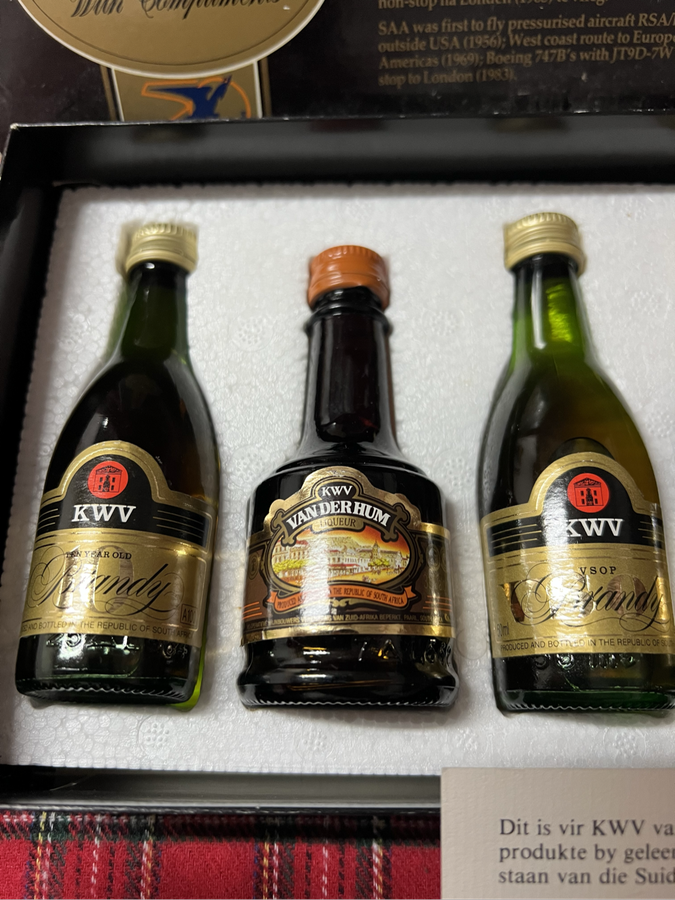 SAL SAA KWV Boxed Gift Set Early 80s
