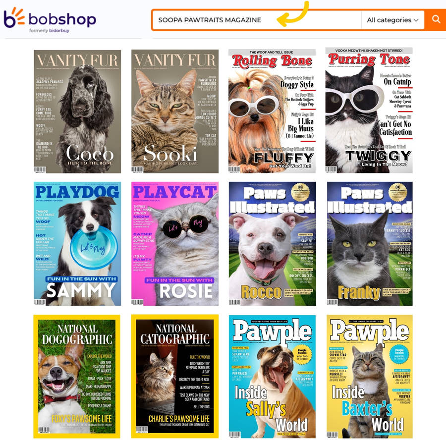 Get a Custom Pet Portrait Artwork of Your Doggy - DOGSMOPOLITAN MAGAZINE (Fun Christmas Gift)