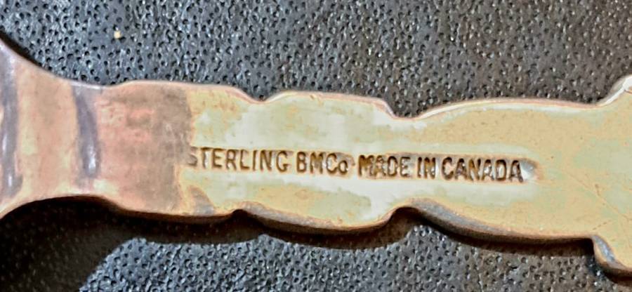925  Sterling Silver - Gorgeous Canadian Totem Pole Teaspoon - Wilson Bros. Jewelry (20.4g)