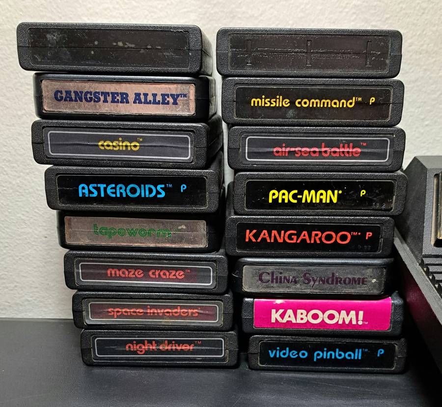 1970's Vintage ATARI CX-2600 Gaming Bundle (Read Description)