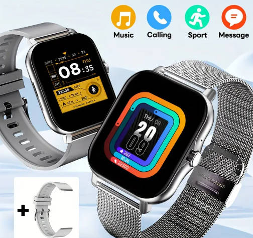 The latest elegant UNISEX smartwatch WITH Extra band and multiple functions