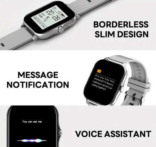 The latest elegant UNISEX smartwatch WITH Extra band and multiple functions