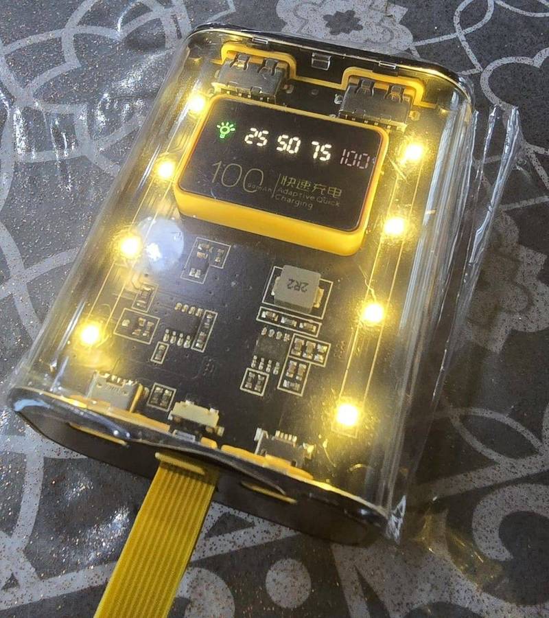 Power Bank 20,000 mAh with LED Lights - and 3 extra Charging Cables