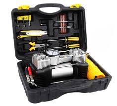 Heavy duty 12V Air Compressor with Tyre repair tool kit