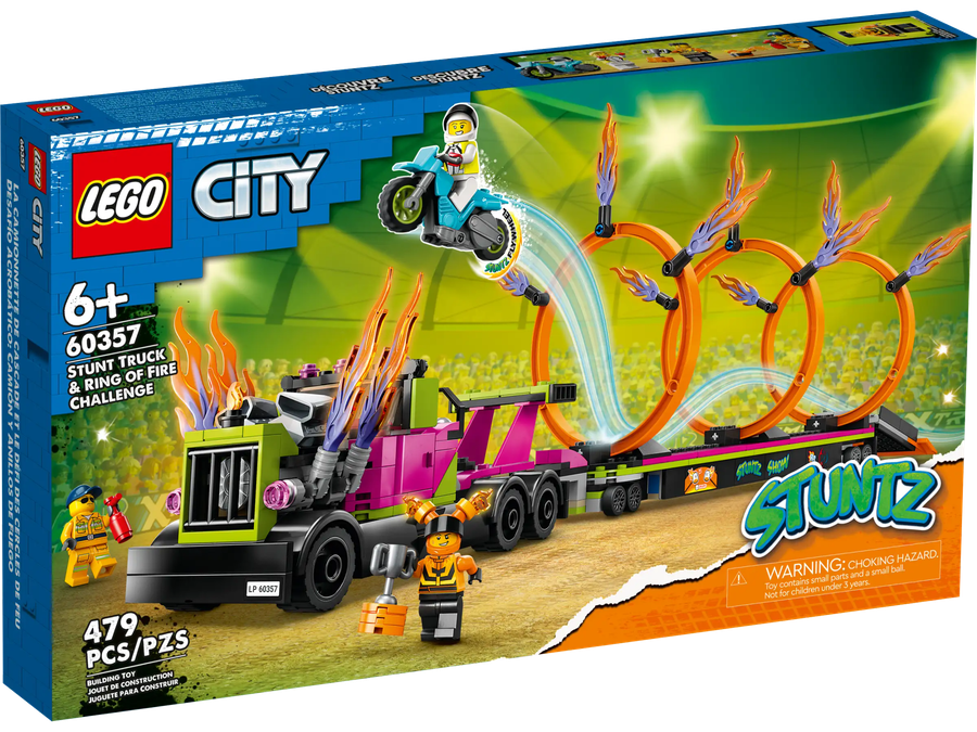 LEGO® City Stuntz - Stunt Truck & Ring of Fire Challenge (60357)