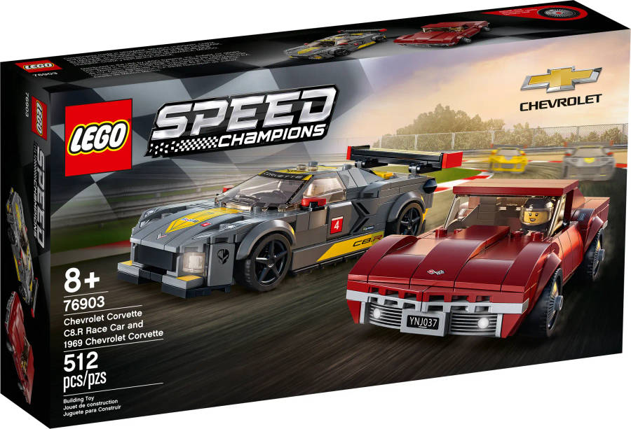 LEGO® Speed Champions - Chevrolet Corvette C8.R Race Car and 1969 Chevrolet Corvette (76903)
