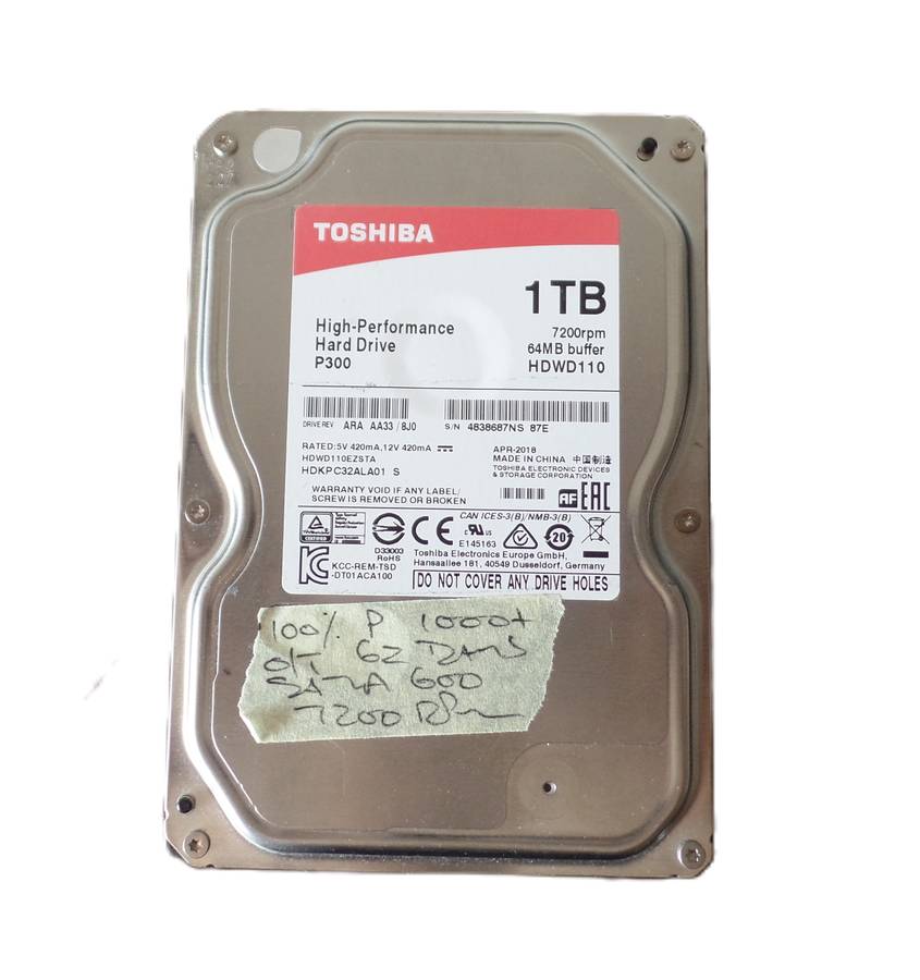 Toshiba 1TB Desktop HDD *READ FULL DESCRIPTION*