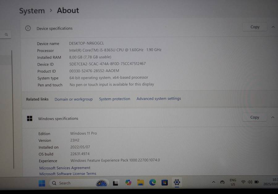 Dell Latitude 5400 Core i5 8th Gen 1TB M.2 NVME SSD 8GB RAM Windows 11 Pro