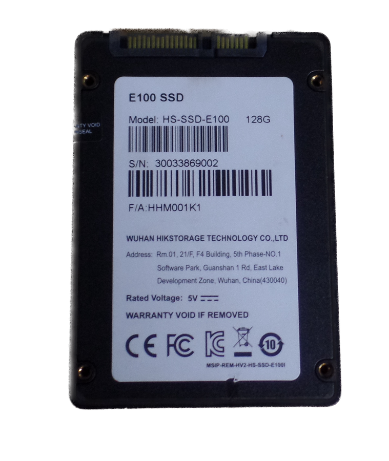 HIKVISION 128GB 2.5` SSD *POWER ON TIME 10 HOURS*