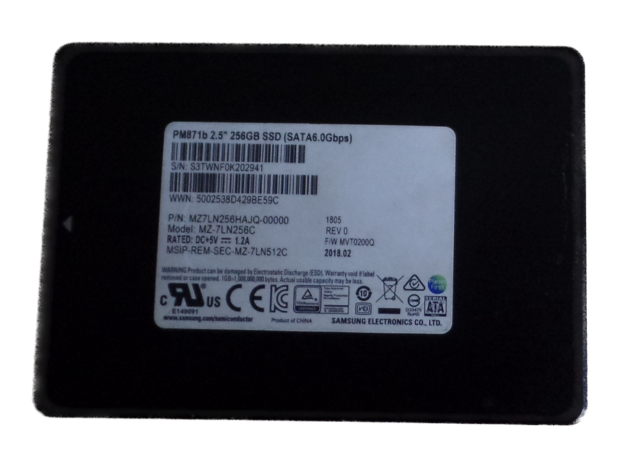 SAMSUNG PM871 256GB 2.5` SSD