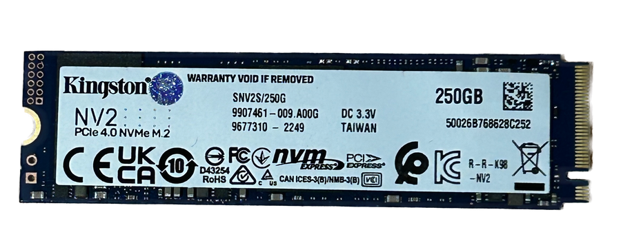 Kingston NV2 250GB m.2 2280 PCIe 4.0 SSD