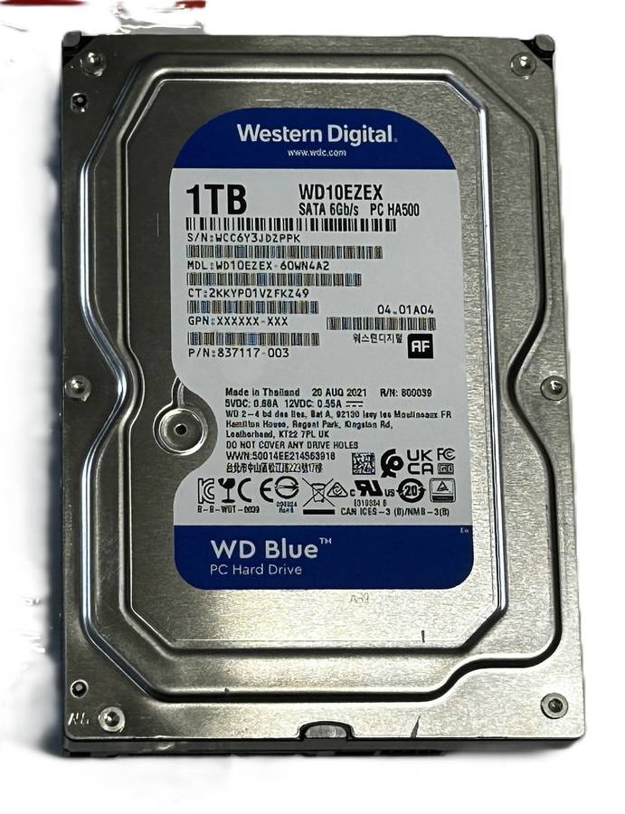 WD Blue 1TB Desktop HDD